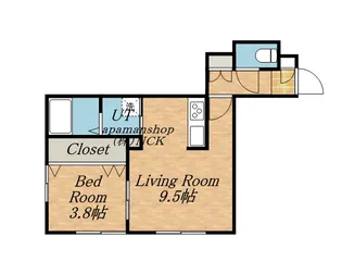 SENNA発寒Ⅱ【105号室】の間取り