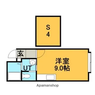 1Rの間取り画像
