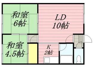シティハイム石川【2階】の間取り