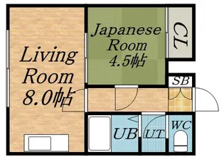 ハイツラブリーエイト【304号室】の間取り