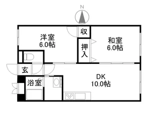 メゾンノーブル【0202号室】の間取り