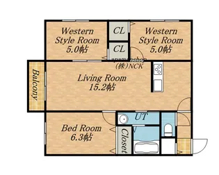 ROYAL TERRACE(ロイヤルテラス)【3階】の間取り