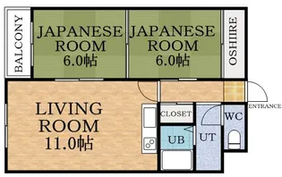サン山の手【4階】の間取り