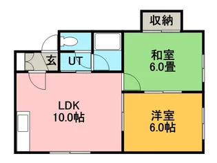 ウィング112【0102号室】の間取り