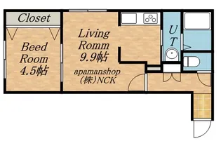 BASE TEYNE(ベース手稲)【3階】の間取り