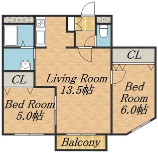 コローレ琴似【3階】の間取り