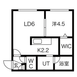 CREA MAISON手稲ST(クレアメゾン)【2階】の間取り