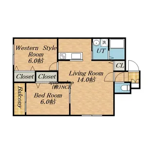 ヤーム西宮の沢【3階】の間取り