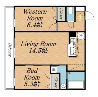 RITZ GRANDE 手稲駅前【408号室】の間取り