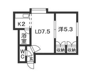 シャトレ本町【00205号室】の間取り