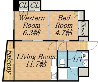 プレジャーランド【5階】の間取り
