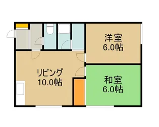 コーポスワン【0202号室】の間取り