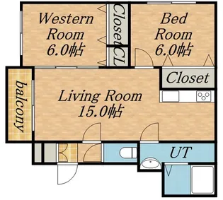フェアリーオブフォレスト【4階】の間取り