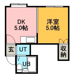 グランドール片桐・Ⅱ【103号室】の間取り