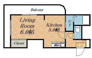 パークサイドふる里【0302号室】の間取り