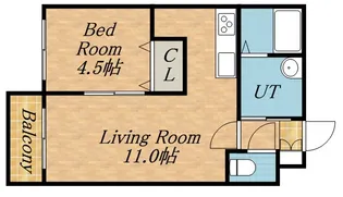 AVANTI西町北【3階】の間取り