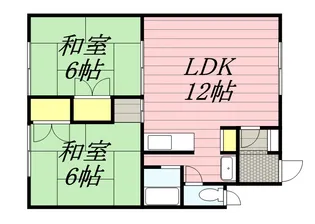 パレスコーポ【202号室】の間取り
