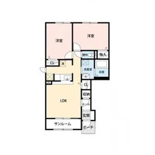 アーバンブレイス【1階】の間取り