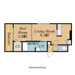 GIULIA TEINE【4階】の間取り