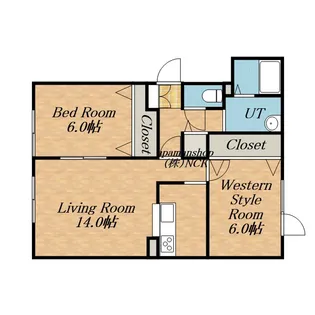 コートシンフォニーⅠ【2階】の間取り