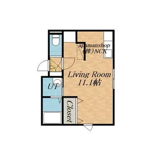 チリエージョ フィオーレ【202号室】の間取り