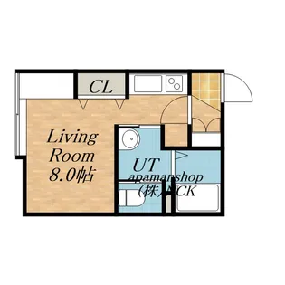 サクラソレイユ手稲【102号室】の間取り