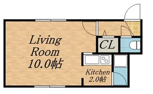 ステージイン西町【1階】の間取り