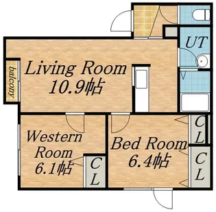 シャーメゾン山の手【0102号室】の間取り