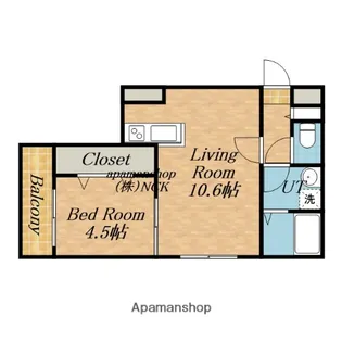 SOMNIUM宮の沢【4階】の間取り