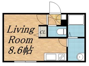 ティンカーベル琴似【202号室】の間取り
