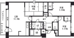 ソレイユ発寒【00608号室】の間取り