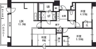 ソレイユ発寒【00706号室】の間取り