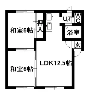 アーバンライラックⅡ【2階】の間取り