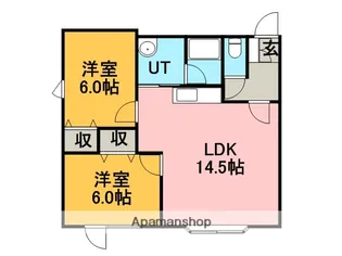 プルメリア43【301号室】の間取り