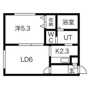 LEE SPACE山の手【3階】の間取り