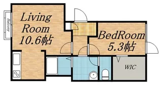 ベルファーレⅠ【0102号室】の間取り