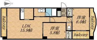 フレックス円山【7階】の間取り