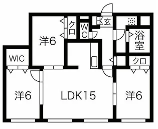 MAJESTY RESIDENCE MIYANOSAWA【1階】の間取り