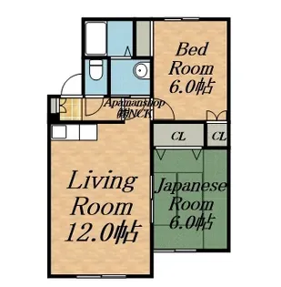 スカイテラスSHIGEKI【102号室】の間取り