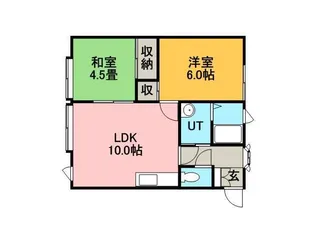 ハーバーハイツⅡ【201号室】の間取り