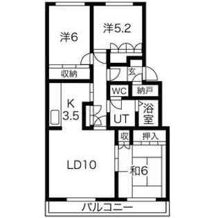テレパレス富丘II【211号室】の間取り