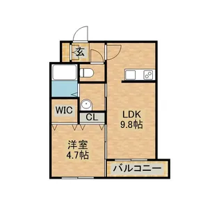 COZY PLACE 琴似【1階】の間取り