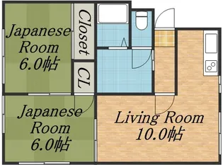 寿ハイツ【202号室】の間取り