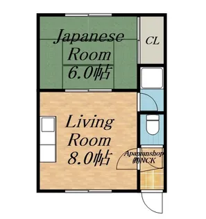 コーポ米沢【203号室】の間取り
