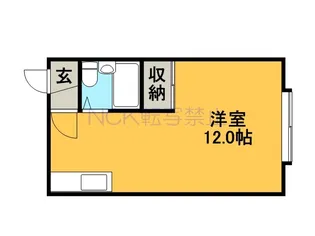 フレンドリーハウス【002号室】の間取り