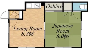 コーポ山本【7号室】の間取り