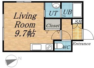CASA COMODO【4階】の間取り