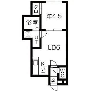 ファミーユB・P【203号室】の間取り