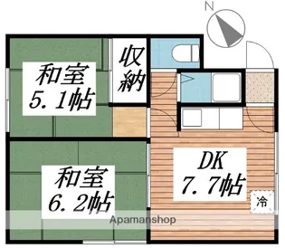 土肥ハイツ【203号室】の間取り