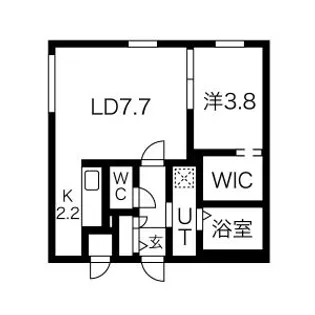 BELLISSIMO MIYANOSAWA (ベリッシモミヤノサ【2階】の間取り